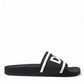 Dolce & Gabbana Sleek Monochrome Rubber Slides