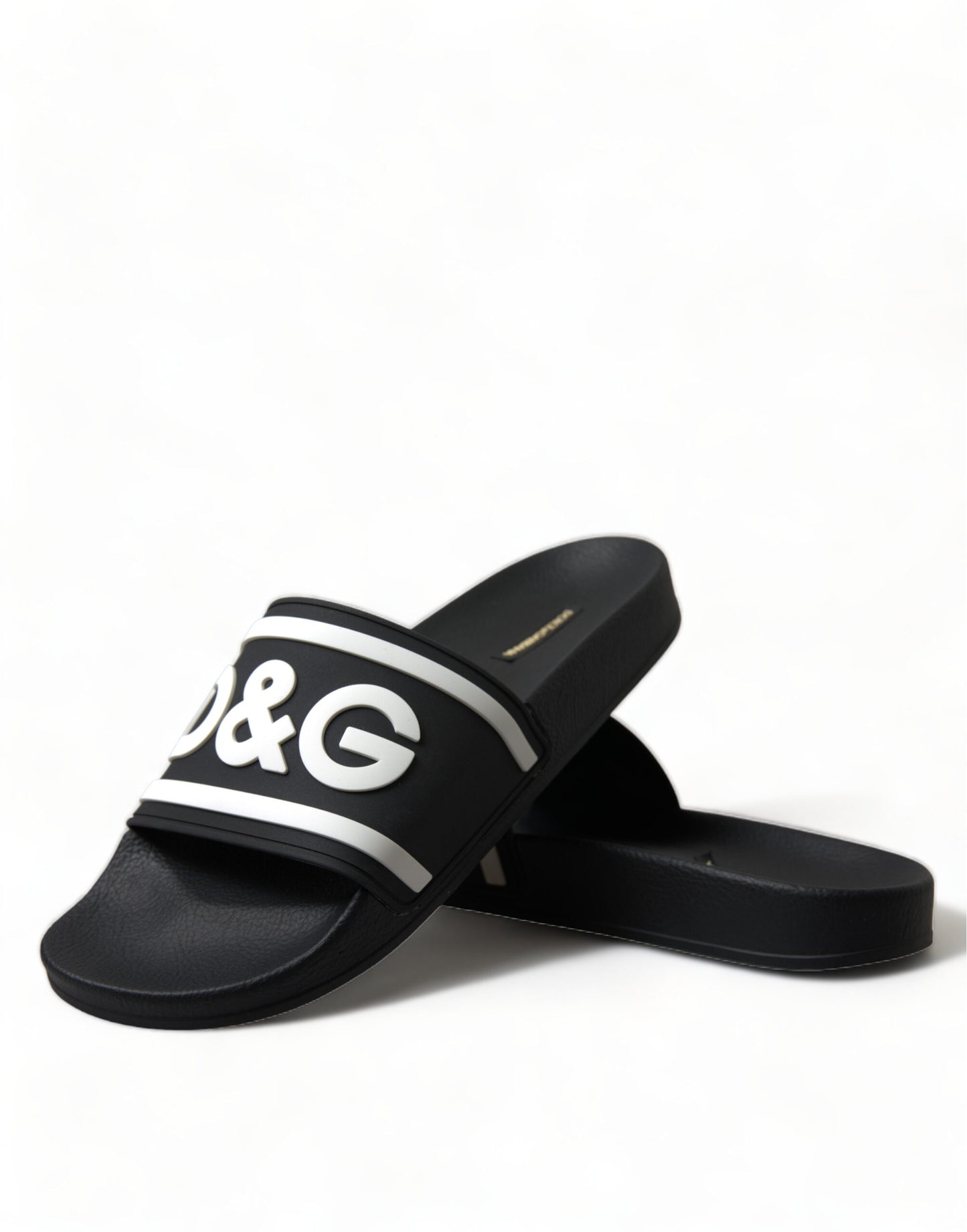 Dolce & Gabbana Sleek Monochrome Rubber Slides