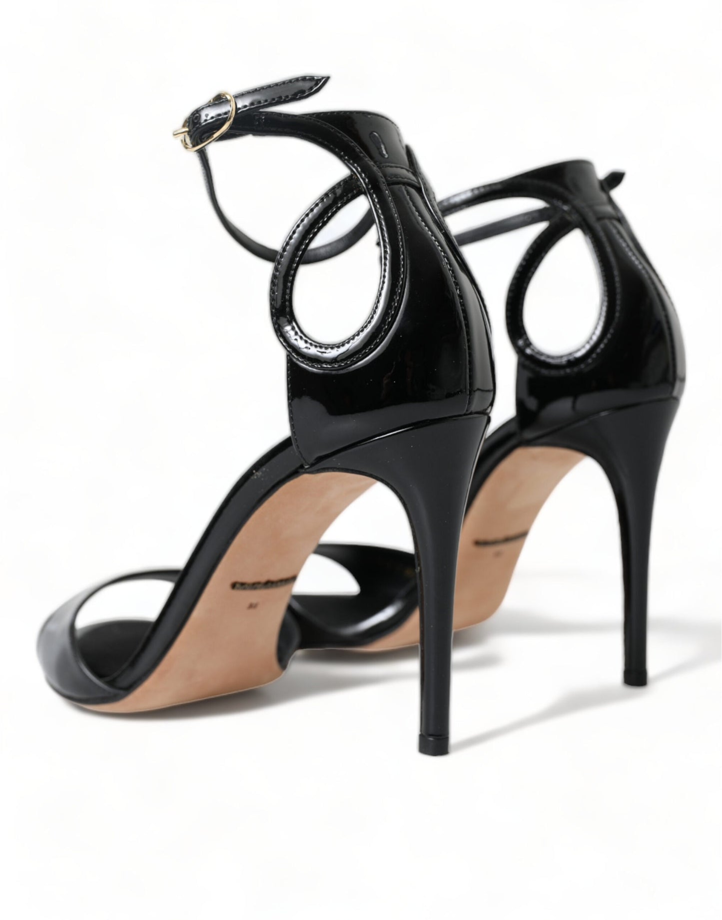 Dolce & Gabbana Elegant Leather Ankle Strap Heels