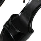 Dolce & Gabbana Elegant Leather Ankle Strap Heels