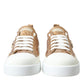 Dolce & Gabbana Elegant Gold Low-Top Sneakers - Chic Comfort Footwear