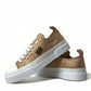 Dolce & Gabbana Elegant Gold Low-Top Sneakers - Chic Comfort Footwear