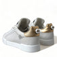 Dolce & Gabbana Elegant Portofino White Leather Sneakers