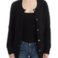 John Galliano Black wool cardigan