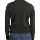 John Galliano Green wool turtleneck sweater