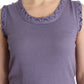 John Galliano Purple cotton jersey dress