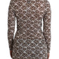 Cavalli Elegant Floral Lace Longsleeve Top