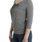 Cavalli Elegant Gray Cashmere-Blend Jumper