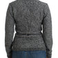 Cavalli Elegant Gray Wool Blend Cardigan