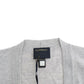 Cavalli Cropped Virgin Wool Cardigan in Chic Gray