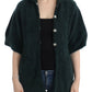 Cavalli Elegant Green Wool-Mohair Blend Cardigan