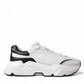 Dolce & Gabbana Chic Black & White Daymaster Leather Sneakers