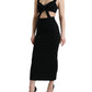 Dolce & Gabbana Glamorous Black Bodycon Midi Dress