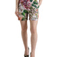 Dolce & Gabbana High Waist Floral Cotton Hot Pants