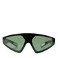 Dolce & Gabbana Sleek Men's Green-Lens Sunglasses