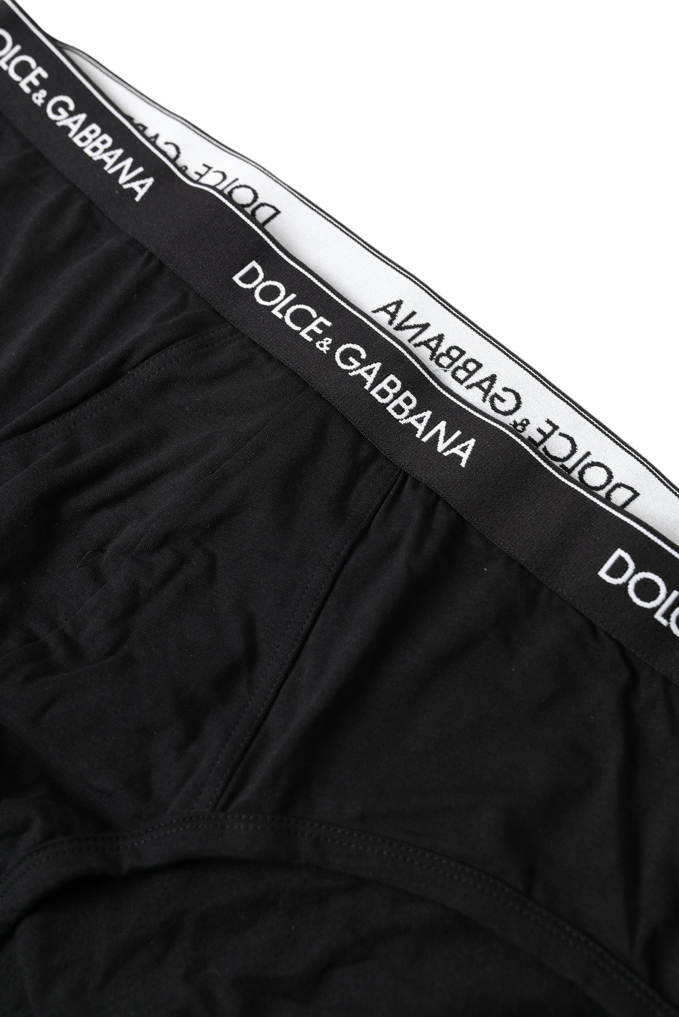 Dolce & Gabbana Elegant Black Cotton Stretch Briefs