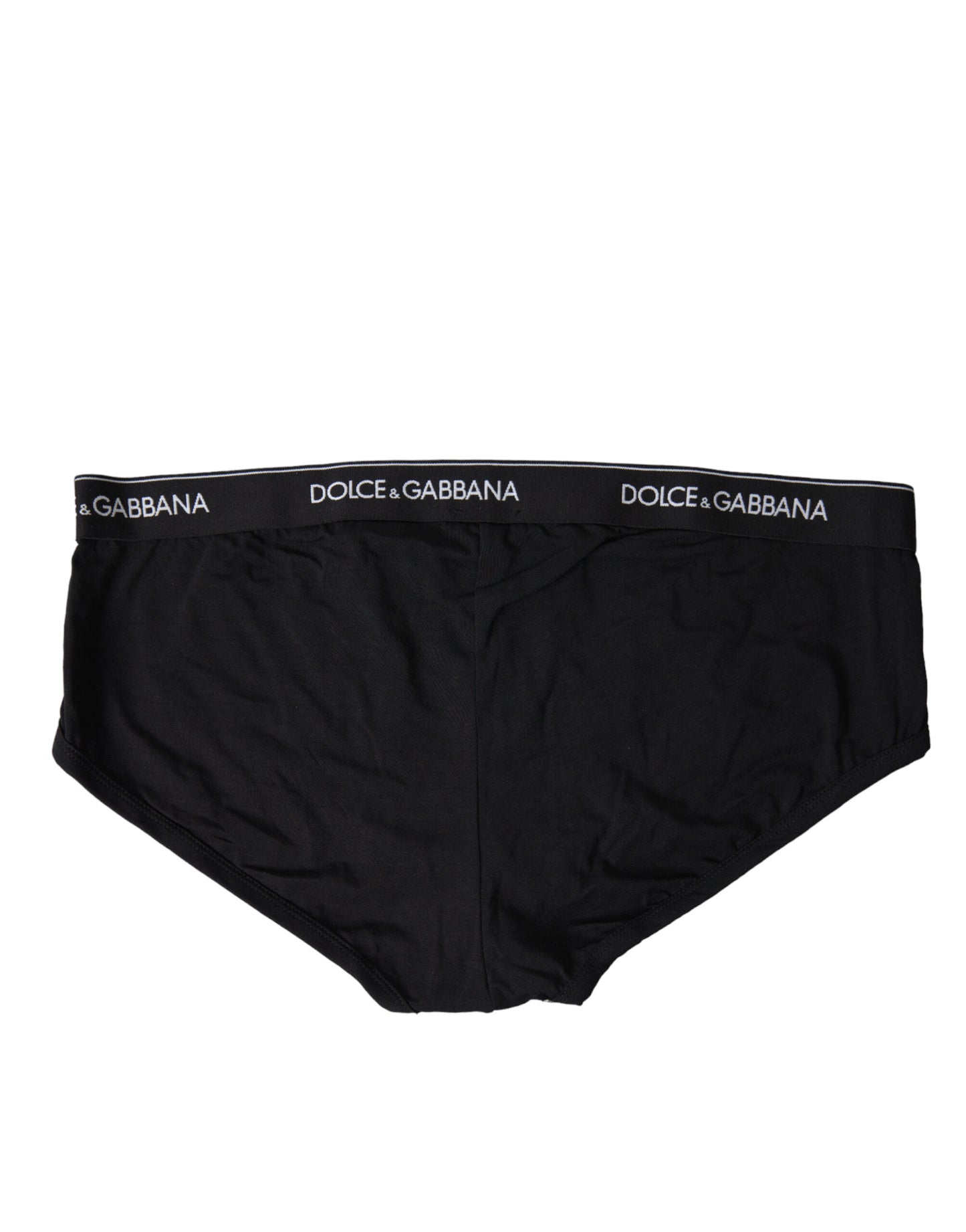 Dolce & Gabbana Elegant Black Cotton Stretch Briefs