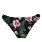 Dolce & Gabbana Chic Floral Print Bikini Bottom