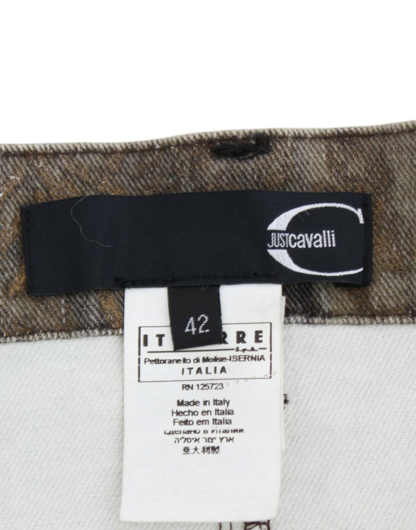 Cavalli Elegant Brown Mini Skirt