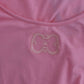 Cavalli Pink Cotton Blend Tank Top with Cap Sleeves