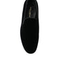 Dolce & Gabbana Elevated Black Velvet Loafers for Men