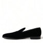 Dolce & Gabbana Elevated Black Velvet Loafers for Men