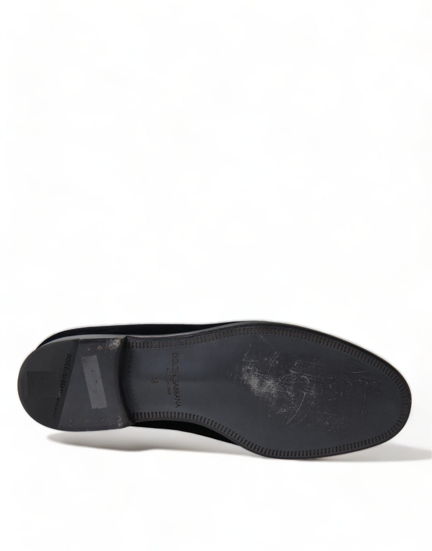 Dolce & Gabbana Elevated Black Velvet Loafers for Men