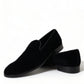 Dolce & Gabbana Elevated Black Velvet Loafers for Men