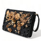 Dolce & Gabbana Elegant Gold-Black Baroque Fabric Crossbody Bag