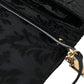 Dolce & Gabbana Elegant Gold-Black Baroque Fabric Crossbody Bag