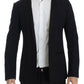 Dolce & Gabbana Elegant Blue Wool Silk Slim Fit Blazer