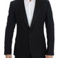 Dolce & Gabbana Elegant Black Silk Blend Sicilia Blazer