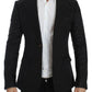 Dolce & Gabbana Elegant Black Silk Blend Two-Button Blazer