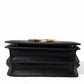 Dolce & Gabbana Elegant Black Leather Belt Bag with Gold Accents