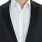 Dolce & Gabbana Elegant Black Polka Dotted Slim Fit Blazer