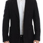 Dolce & Gabbana Bordeaux Alpaga Two-Button Blazer Jacket