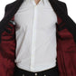 Dolce & Gabbana Bordeaux Alpaga Two-Button Blazer Jacket