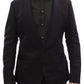 Dolce & Gabbana Elegant Black Silk Slim Fit Blazer