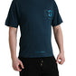 Dolce & Gabbana Elegant Blue Cotton Logo Tee