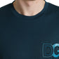 Dolce & Gabbana Elegant Blue Cotton Logo Tee