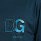 Dolce & Gabbana Elegant Blue Cotton Logo Tee