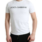 Dolce & Gabbana Elegant White Cotton Round Neck Tee