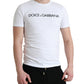 Dolce & Gabbana Elegant White Cotton Round Neck Tee