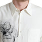 Dolce & Gabbana Elegant Floral Printed Silk Polo T-Shirt