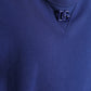 Dolce & Gabbana Royal Blue Cotton Crewneck Sweater