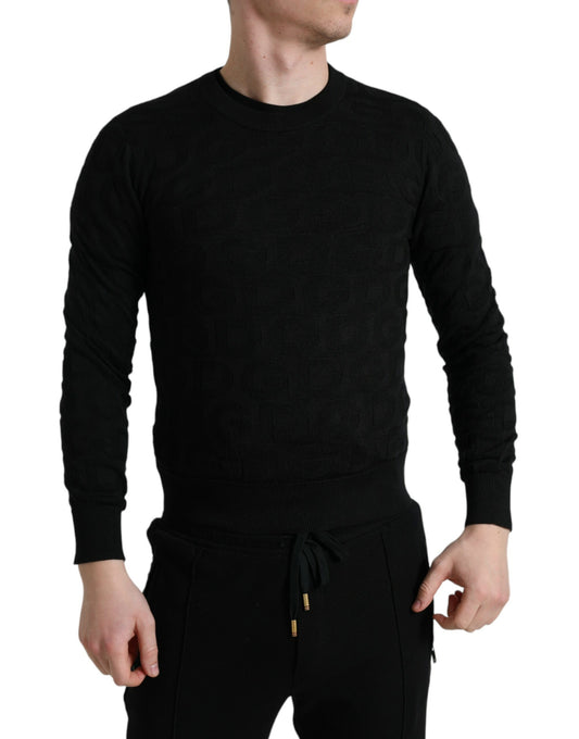 Dolce & Gabbana Elegant Silk Crewneck Sweater for Men