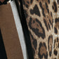 Dolce & Gabbana Elegant Leopard Print Wool Hooded Sweater