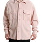 Dolce & Gabbana Elegant Cotton Shirt Sweater in Pink