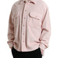 Dolce & Gabbana Elegant Cotton Shirt Sweater in Pink