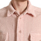 Dolce & Gabbana Elegant Cotton Shirt Sweater in Pink